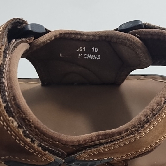 Brown Sandals with Adjustable 3 Velcro Straps - Picture 8 of 13